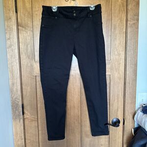 Dark Black Stretch Jeans Motl Sz 36 slim fit inseam 28.5
